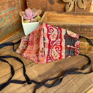 🆕🆕🆕✨SILK KANTHA BOHO REUSABLE FACE MASK NWT